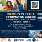 women in tech info flyer