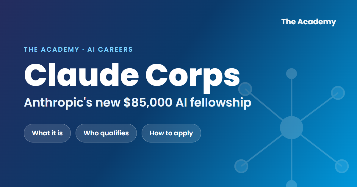 Claude Corps AI fellowship