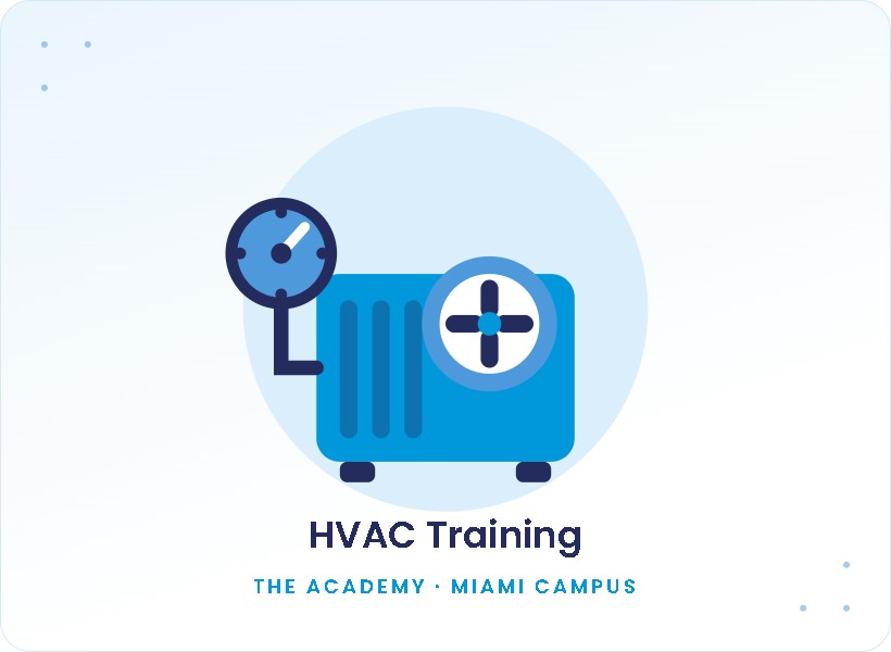 HVAC Repair and Technology training at The Academy - hands-on instruction at our Miami campus